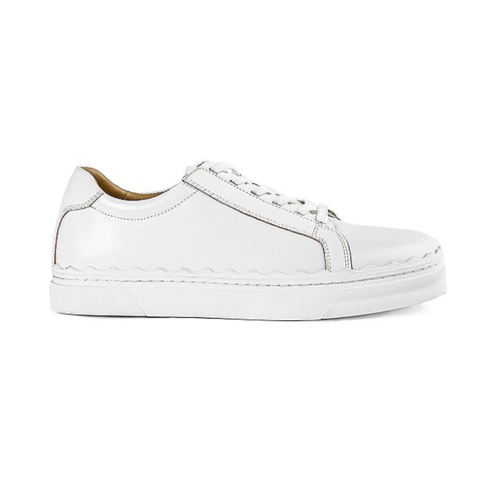 NWOT Tony Bianco X Revolve Qai Leather Lace Up Sneakers Milk Women's Size 9